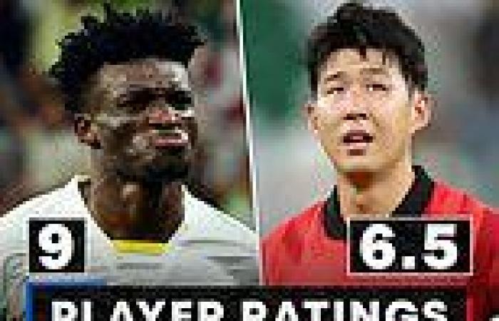 sport news PLAYER RATINGS: Mohamed Kudus and Jordan Ayew SHINE but Heung-Min Son fails to ... trends now