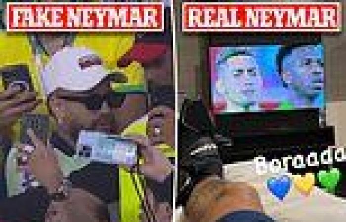 sport news World Cup: Neymar impersonator is spotted in the stands taking selfies with ... trends now