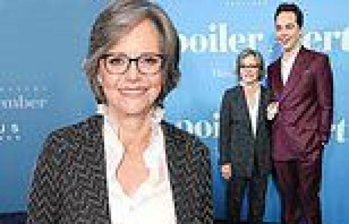 Sally Field poses with Jim Parsons as the costars suit up at Spoiler Alert ... trends now