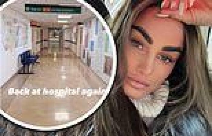 Katie Price sounds fed up as she tells fans she's 'back at hospital' trends now