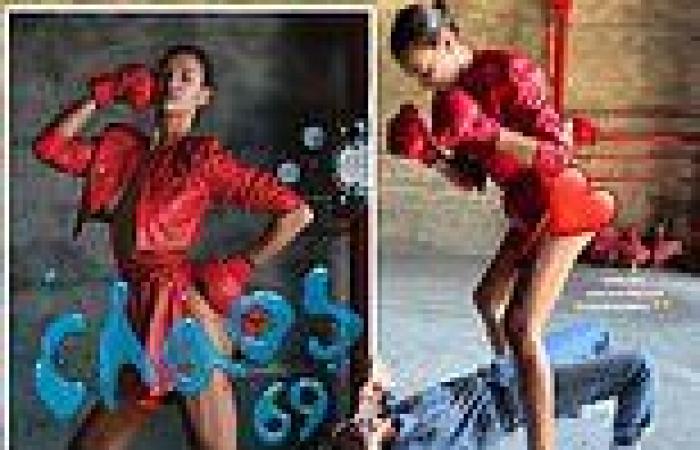 Irina Shayk shares VERY racy behind-the-scenes photo in a tiny red skirt for ... trends now