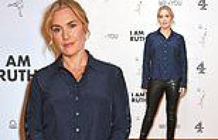 Kate Winslet looks effortlessly elegant in leather leggings at the I Am Ruth ... trends now