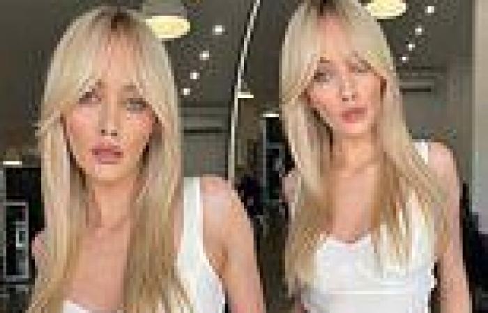 Simone Holtznagel shows off her new hairdo as she continues makeover trends now
