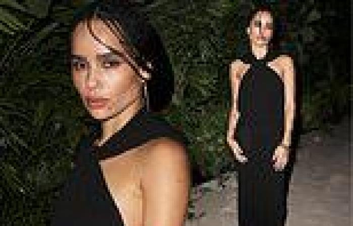 Zoe Kravitz spends her 34th birthday at the Saint Laurent Rive Droite party at ... trends now