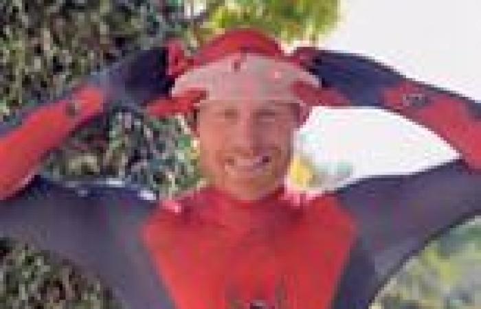 Prince Harry dresses as SPIDERMAN in hilarious Christmas message video for ... trends now