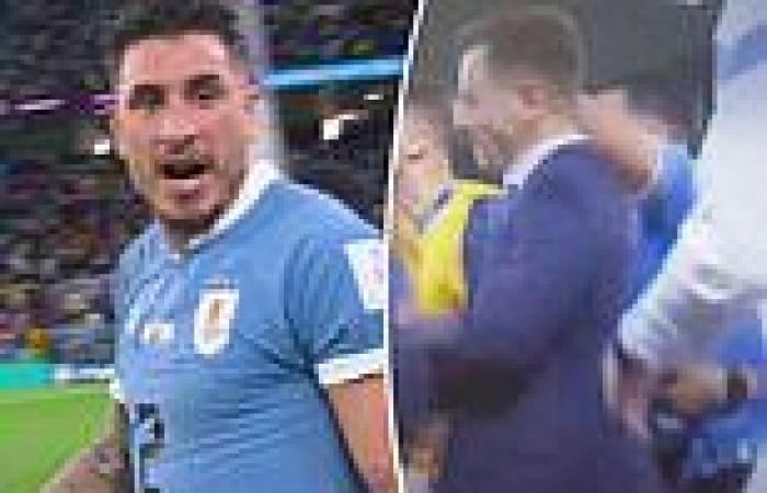 sport news Uruguay star Jose Gimenez could face a FIFTEEN-match ban as video shows him ... trends now