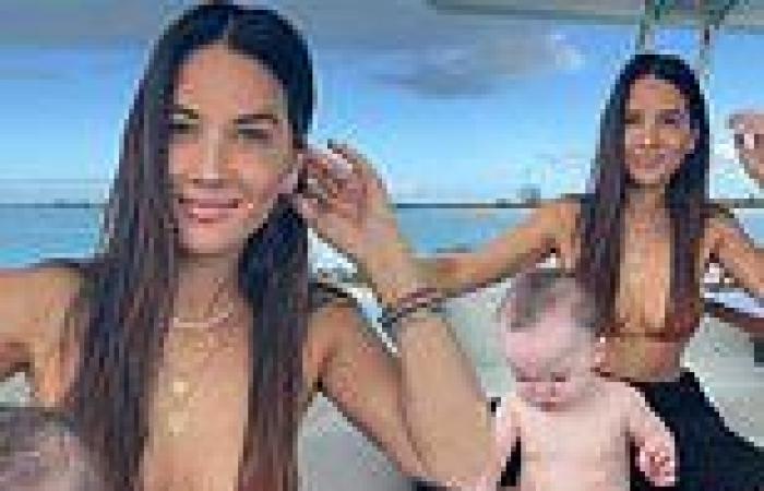 Olivia Munn puts on a busty display in bikini while sailing with baby boy ... trends now