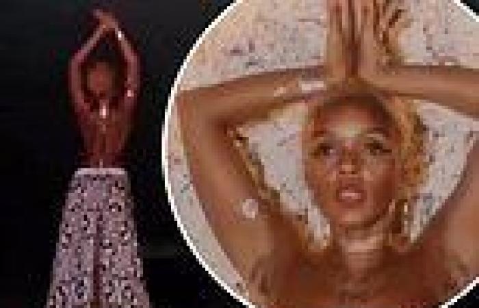 Janelle Monae dances TOPLESS while enjoying a firework show on the beach ... trends now