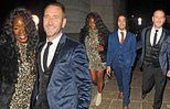 Will Mellor enjoys a rare night out with wife Michelle McSween and son Jayden, ... trends now