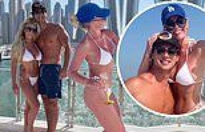 Madison LeCroy poses in a white string bikini with Brett Randle on Dubai ... trends now
