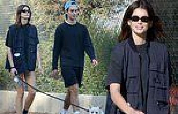 Kaia Gerber with pal Travis Jackson... not been pictured with Austin Butler in ... trends now