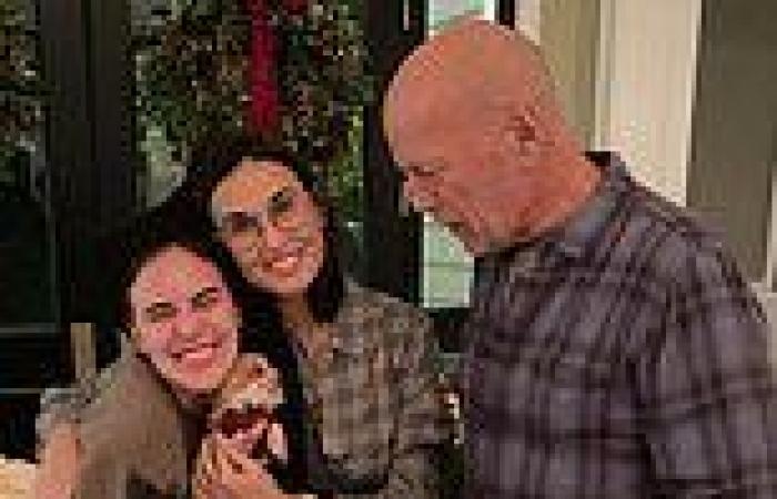 Bruce Willis and ex-wife Demi Moore pictured in tender family snap with ... trends now