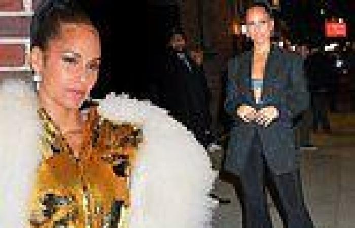 Alicia Keys spotted rocking two distinct outfits outside of the Ed Sullivan ... trends now