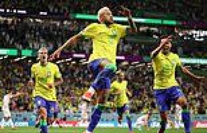 Brazilian stars dispense with dance routine as they celebrate scoring Neymar's ... trends now