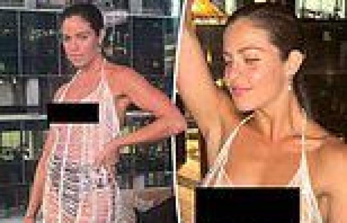 Would you wear this to your Christmas party? Aussie woman goes braless in a ... trends now