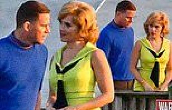 Scarlett Johansson and Channing Tatum shoot scenes for their 1960s Space Race ... trends now
