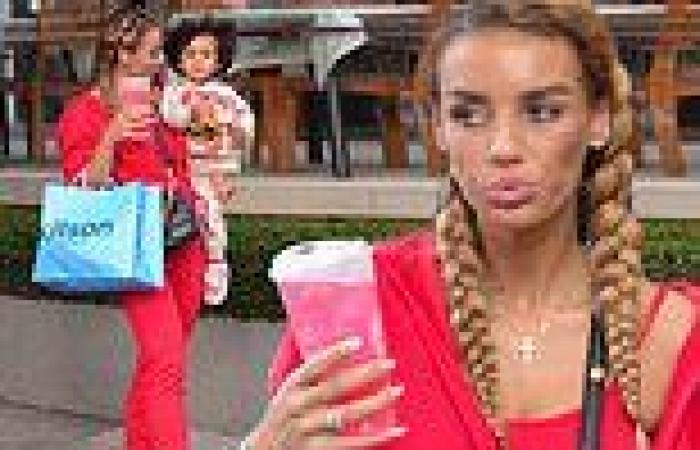 Jason Derulo's ex Jena Frumes sports bright red tracksuit for a shopping trip ... trends now