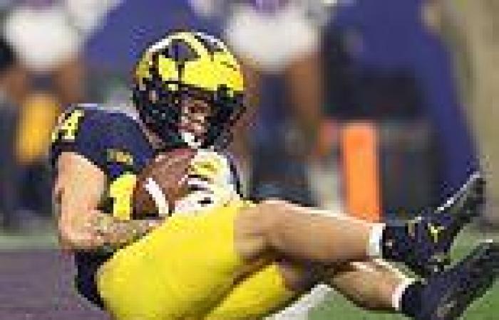 sport news Michigan denied TD by controversial call vs. TCU...  fumbling the next play as ... trends now