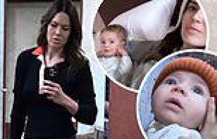 Mandy Moore shares sweet snaps with her two children while filming on set trends now
