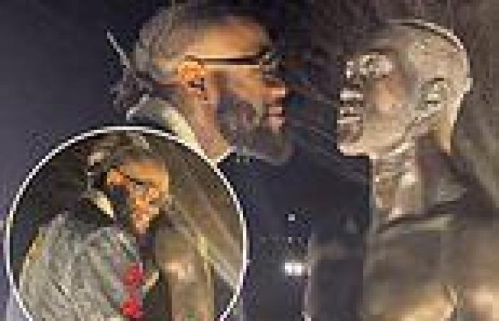 sport news Deontay Wilder posts Instagram video giving his OWN statue a pep talk saying ... trends now