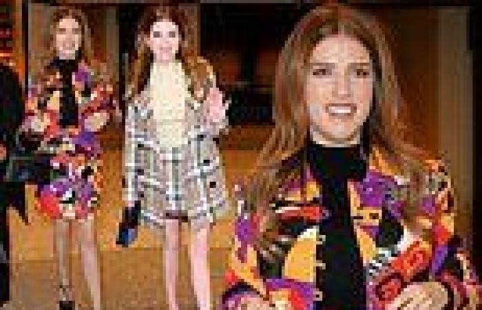 Anna Kendrick models two chic matching ensembles while on promo tour for her ... trends now