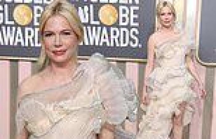 Golden Globes 2023: Michelle Williams looks ethereal in a ruffled one-shoulder ... trends now