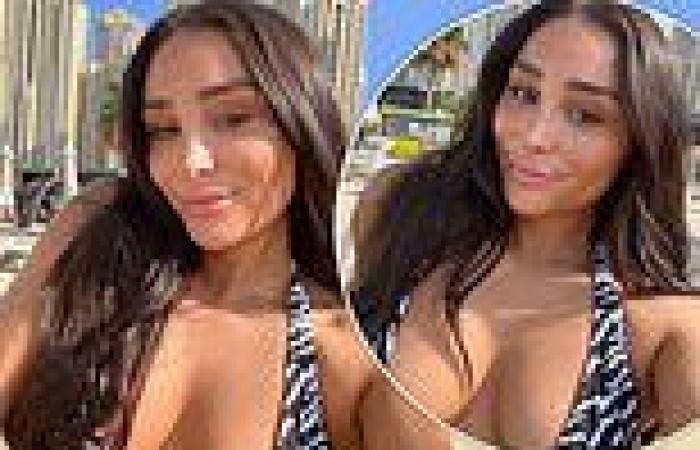 Love Island's Coco Lodge puts on a busty display in a series of saucy bikini ... trends now