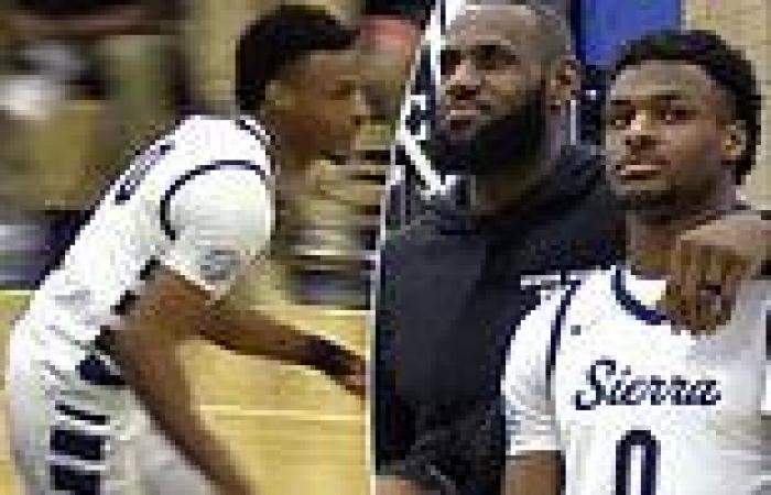 sport news LeBron James spends day off cheering on son Bronny at senior night, as teenager ... trends now