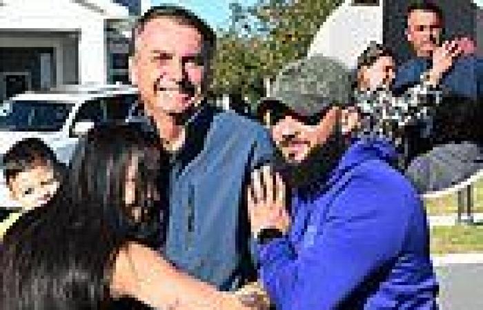 Brazil's former President Jair Bolsonaro greets supporters in Florida after ... trends now