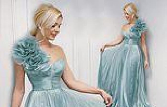 Holly Willoughby looks ethereal in a blue floral gown as she poses ahead ... trends now