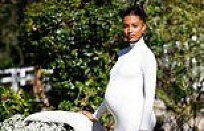 Jasmine Tookes shows off pregnancy bump at star studded baby shower ...