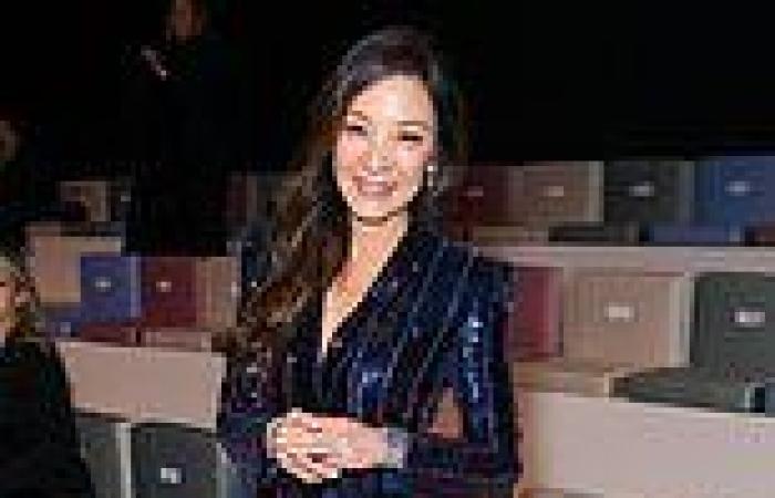 Michelle Yeoh dazzles in navy sequin blazer as she leads front row glamour at ... trends now