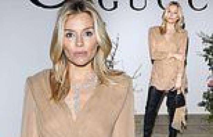 Sienna Miller looks radiant in edgy thigh-high boots for Gucci's private ... trends now