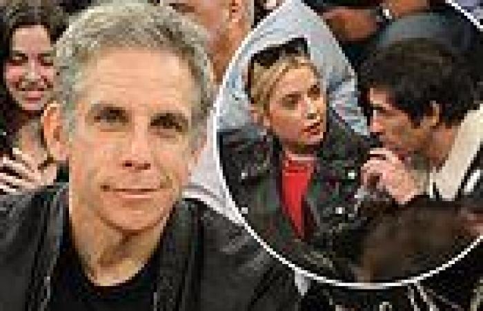Ben Stiller joins stars including Ashley Benson to cheer on the New York Knicks trends now