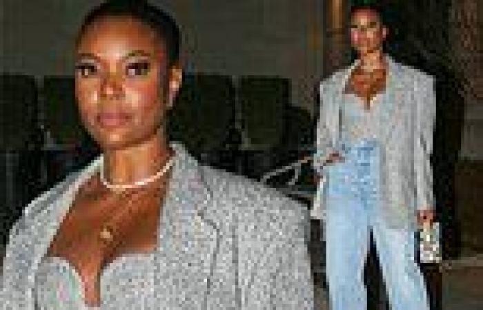 Gabrielle Union mixes business with casual as she turns heads in a gray blazer ... trends now
