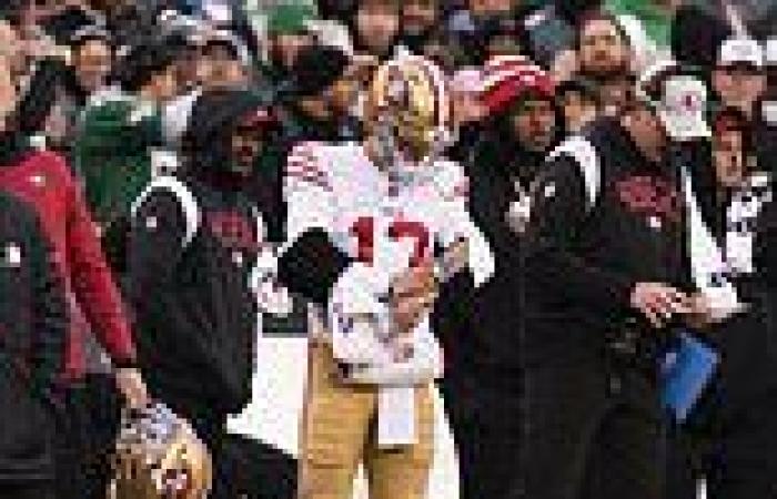 sport news 49ers suffer injury NIGHTMARE in NFC title game as Brock Purdy & fourth-choice ... trends now