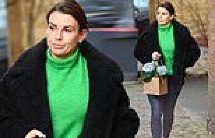Coleen Rooney cuts a casual figure as she picks up flowers while running ... trends now