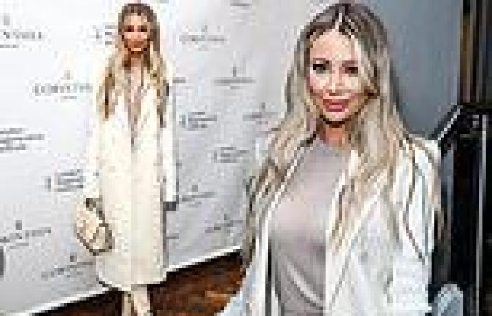Olivia Attwood puts on a classy display in a crisp white trench coat at the ... trends now
