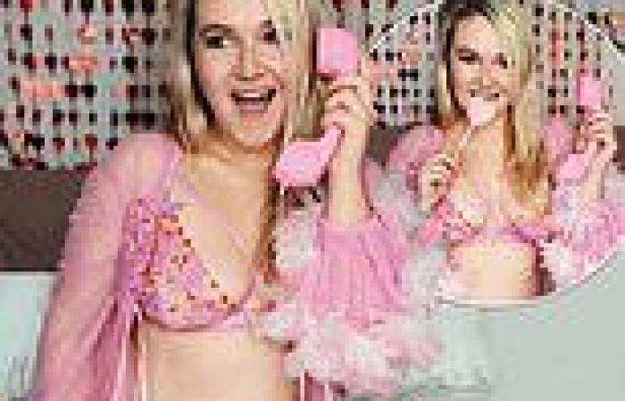 Melissa Suffield shows off her figure in bright pink lingerie and a matching ... trends now