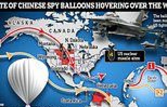 Biden 'WILL try to shoot down' the Chinese spy balloon over the Atlantic trends now