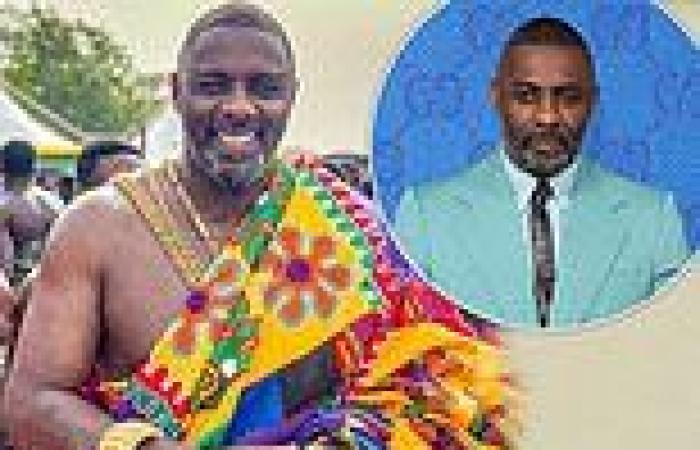 Idris Elba dresses in traditional African clothing - as he attends sacred ... trends now