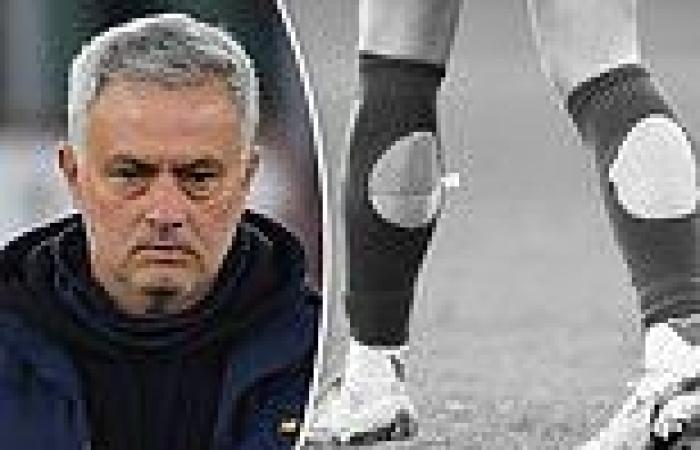 sport news Jose Mourinho shares strange images of footballers with holes in their socks trends now