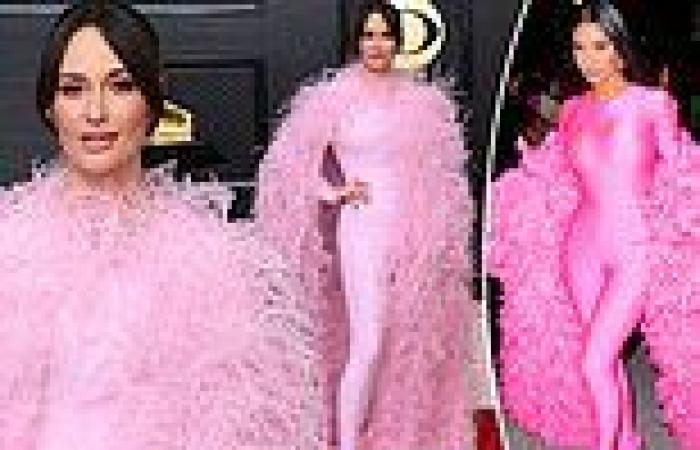 Kacey Musgraves copies Kim Kardashian's Barbie look at Grammy Awards trends now