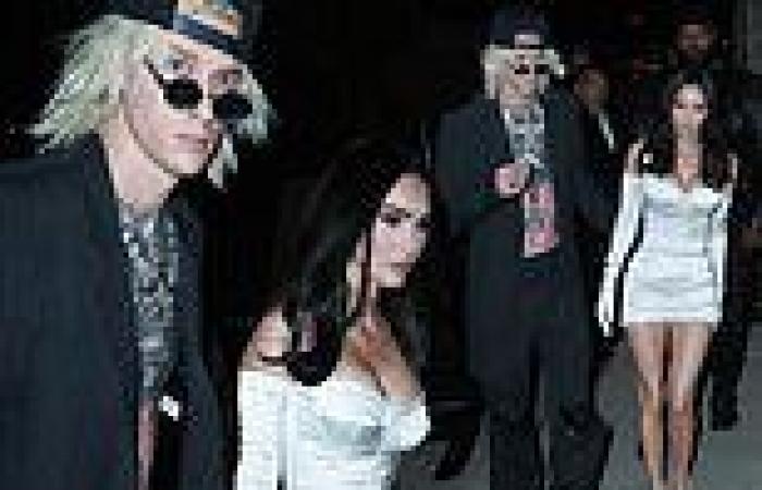 Megan Fox and Machine Gun Kelly attend Grammy afterparty  trends now