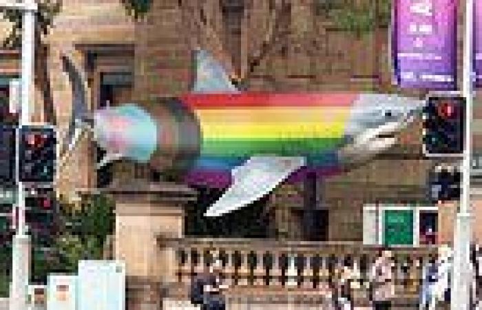 Progress Shark is attacked by Mark Latham as a 'garbage' LGBTI+ statue trends now