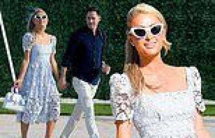 Paris Hilton stuns in lacy dress with husband Carter Reum in Miami after ... trends now