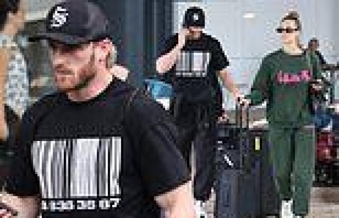 Logan Paul arrives in Sydney with his model girlfriend Nina Agdal trends now