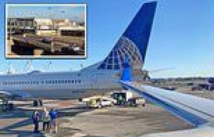 Wings of two United Airlines planes clip on the runway at Boston Logan Airport trends now