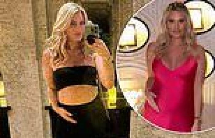 Danielle Armstrong shows off her growing baby bump during family getaway to ... trends now