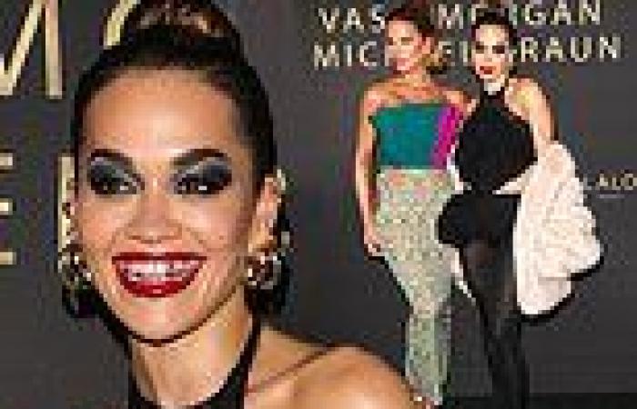 Kate Beckinsale wows in a glamorous green gown as she joins Rita Ora at an ... trends now